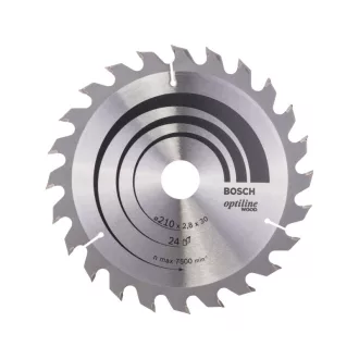   BOSCH Disc de tăiere pentru lemn 210 x 30 x 2,8 mm / 24T Optiline Wood ATB