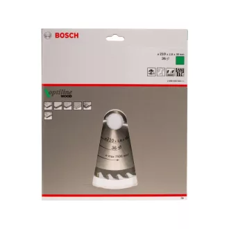   BOSCH Disc de tăiere pentru lemn 210 x 30 x 2,8 mm / 36T Optiline Wood ATB