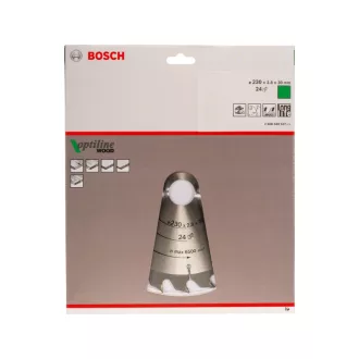   BOSCH Disc de tăiere pentru lemn 230 x 30 x 2,8 mm / 24T Optiline Wood ATB
