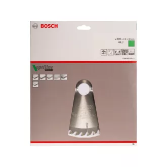  BOSCH Disc de tăiat pentru lemn 230 x 30 x 2,8 mm / 48T Optiline Wood ATB