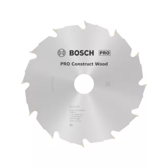  BOSCH PRO Disc de tăiat pentru lemn, 190 x 30 x 2,6 mm / 12T Construct Wood