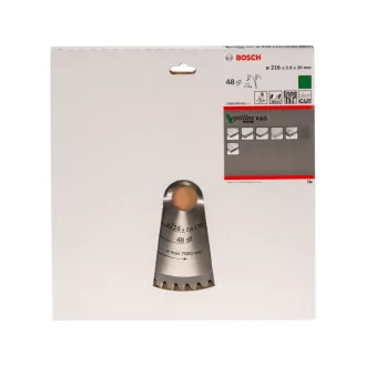   BOSCH Disc de tăiat lemn 216 x 30 x 2,8 mm / 48T Optiline Wood ATB / N