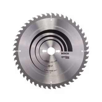   BOSCH Disc de tăiat pentru lemn 300 x 30 x 3,2 mm / 48T Optiline Wood ATB / UW