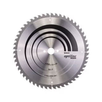   BOSCH Disc de tăiere pentru lemn 350 x 30 x 3,5 mm / 54T Optiline Wood ATB / UW