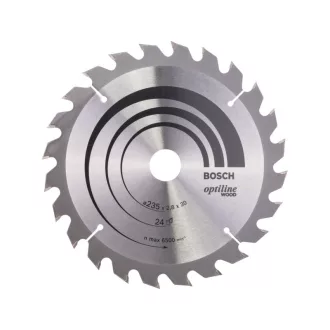   BOSCH Disc de tăiere pentru lemn 235 x 30/25 x 2,8 mm / 24T Optiline Wood ATB