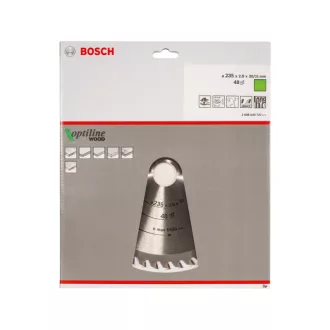   BOSCH Disc de tăiere pentru lemn 235 x 30/25 x 2,8 mm / 48T Optiline Wood ATB