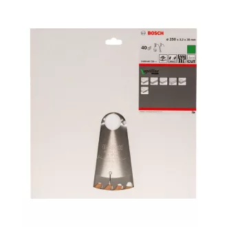   BOSCH Disc de tăiere pentru lemn 250 x 30 x 3,2 mm / 40T Optiline Wood ATB
