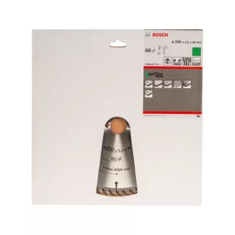   BOSCH Disc de tăiere pentru lemn 250 x 30 x 3,2 mm / 60T Optiline Wood ATB
