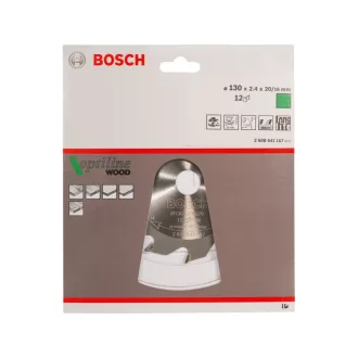   BOSCH Disc de tăiere pentru lemn 130 x 20/16 x 2,4 mm / 12T Optiline Wood ATB