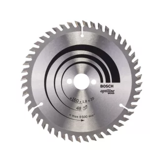   BOSCH Disc de tăiere pentru lemn 160 x 20/16 x 1,8 mm / 48T Optiline Wood ATB