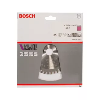   BOSCH Disc de tăiere universal 130 x 20/16 x 2,0 mm / 42T MultiMaterial HLTCG