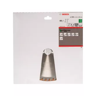   BOSCH Disc de tăiere pentru lemn 260 x 30 x 3,2 mm / 48T Optiline Wood ATB / N