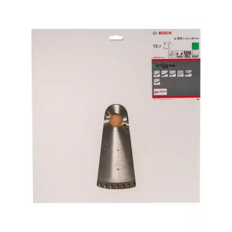   BOSCH Disc de tăiere pentru lemn 305 x 30 x 3,2 mm / 72T Optiline Wood ATB / UW