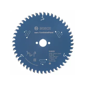   Pânză de ferăstrău BOSCH pentru panouri laminate 165 x 20 x 2,6 mm / 48T Expert for LaminatedPanel