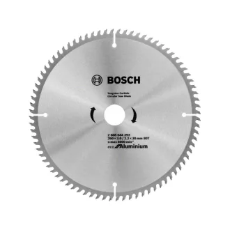   BOSCH Disc de tăiere pentru aluminiu 250 x 30 x 3,0 mm / 80T