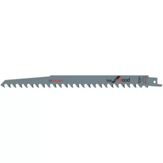   Pânză de ferăstrău BOSCH Sabre pentru lemn S 1542 K 240 mm / 3TPI Top pentru Lemn (2 buc)
