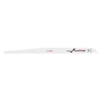   Pânză de ferăstrău alternativ BOSCH pentru lemn împânzit S 1411 DF 300 mm / 6TPI bimetal (2 buc)