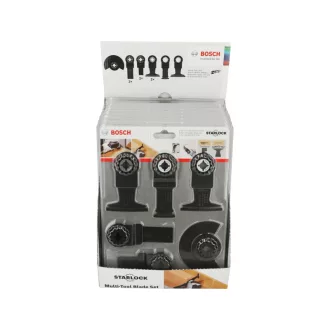   BOSCH Set de 9 piese Starlock pentru mașină multifuncțională pe baterie (lemn, metal)
