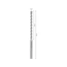 BOSCH Burghiu pentru rocă 14 x 340/200 cu patru tăişuri SDS-Max-4