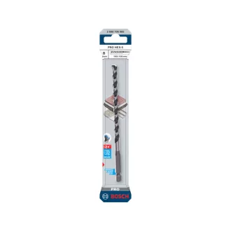   BOSCH PRO Burghiu pentru piatră HEX-5 8,0 x 150/100 mm cu prindere bit cu două tăișuri