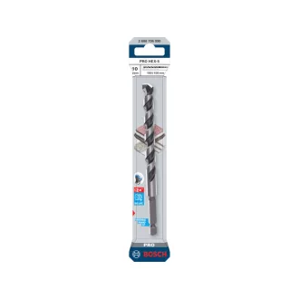   BOSCH PRO Burghiu pentru piatră HEX-5 10,0 x 150/100 mm cu prindere bit cu două tăișuri