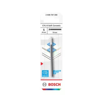   BOSCH Burghiu pentru gresie 5,0 x 70 mm cilindric CYL-9 Soft Ceramic