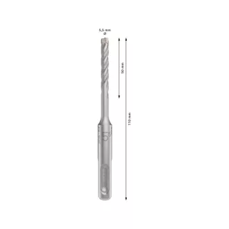   Burghiu pentru rocă BOSCH 5X 5,5 x 110/50 mm cu patru tăișuri SDS-Plus