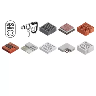   Burghiu pentru rocă BOSCH 5X 5,5 x 110/50 mm cu patru tăișuri SDS-Plus