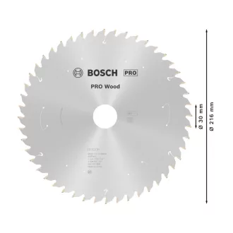   BOSCH PRO Disc de ferastrău pentru lemn 216 x 30 x 1,7 mm / 48T