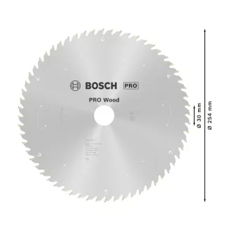 BOSCH PRO Disc de tăiat pentru lemn 254 x 30 x 2,2 mm / 60T