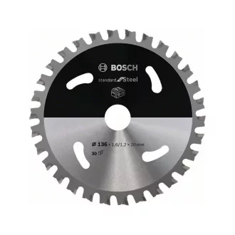   Pânză de ferăstrău BOSCH pentru metal 136 x 1,6 x 20 mm / 30T Standard pentru oțel