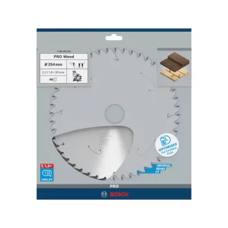   BOSCH PRO Disc de tăiere pentru lemn 254 x 30 x 2,2 mm / 48T