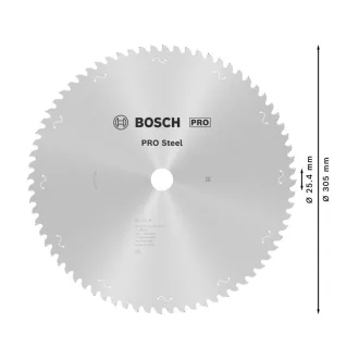   BOSCH PRO Disc de tăiere pentru metal 305 x 25,4 x 2,2 mm / 72T