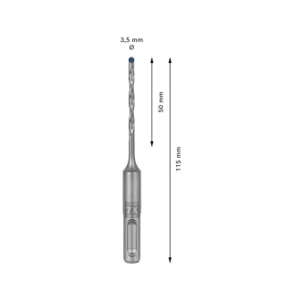   BOSCH EXPERT 7X Burghiu pentru piatră 3,5 x 115/50 mm cu patru tăișuri SDS-Plus