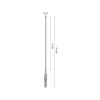   BOSCH EXPERT 7X Burghiu pentru roci 5 x 265/200 mm cu patru tăișuri SDS-Plus