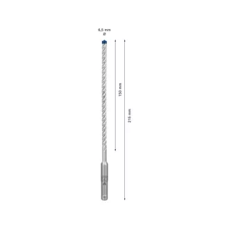   BOSCH EXPERT 7X Burghiu pentru roci 6,5 x 215/150 mm cu patru muchii SDS-Plus