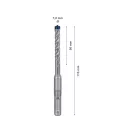 Burghiu pentru piatră BOSCH EXPERT 7X 7 x 115/50 mm cu patru tăișuri SDS-Plus