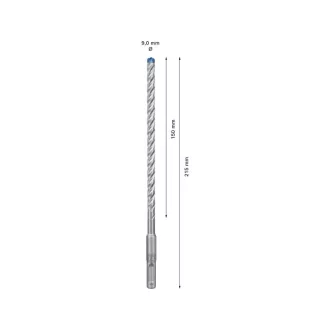   BOSCH EXPERT 7X Burghiu pentru rocă 9 x 215/150 mm cu patru tăișuri SDS-Plus