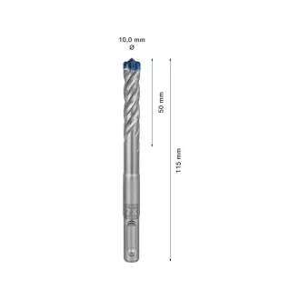   BOSCH EXPERT 7X Burghiu pentru piatră 10 x 115/50 mm cu patru muchii SDS-Plus