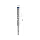 BOSCH EXPERT 7X Burghiu pentru rocă 14 x 165/100 mm cu patru muchii SDS-Plus