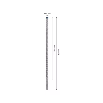   BOSCH EXPERT 7X Burghiu pentru roci 14 x 465/400 mm cu patru muchii SDS-Plus
