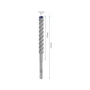 BOSCH EXPERT 7X Burghiu pentru roci 17 x 215/150 mm cu patru muchii SDS-Plus