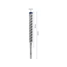 BOSCH EXPERT 7X Burghie pentru roci 22 x 250/200 mm cu patru muchii SDS-Plus