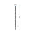 BOSCH EXPERT Set de 7 burghie pentru rocă de 28 x 450/400 mm cu patru tăișuri SDS-Plus
