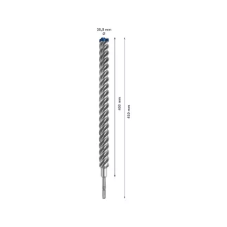   BOSCH EXPERT 7X Burghiu pentru piatră 30 x 450/400 mm cu patru muchii SDS-Plus