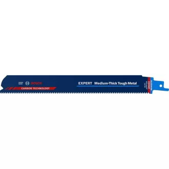   Pânză de ferăstrău sabie BOSCH EXPERT S 1155 HHM Medium-Thick Tough Metal cu dinți din carbură, 1 buc