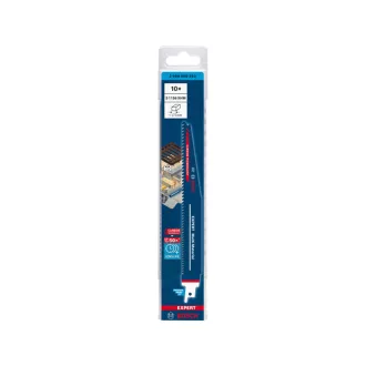   BOSCH EXPERT S1156 XHM Lamă de ferăstrău sabie cu dinți din carbură, multi-material (10 buc.)