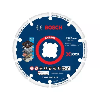   BOSCH EXPERT Disc de tăiere diamant 125 x 22,2 mm X-LOCK segmentat