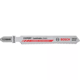   Pânză de ferăstrău pentru decoupage BOSCH EXPERT T 128 BHM pentru parchet laminat (3 buc)