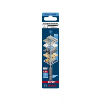   Burghiu BOSCH EXPERT HEX-9 Multiconstruction 3,0 x 45/90 mm cu suport pentru burghie de 1/4"